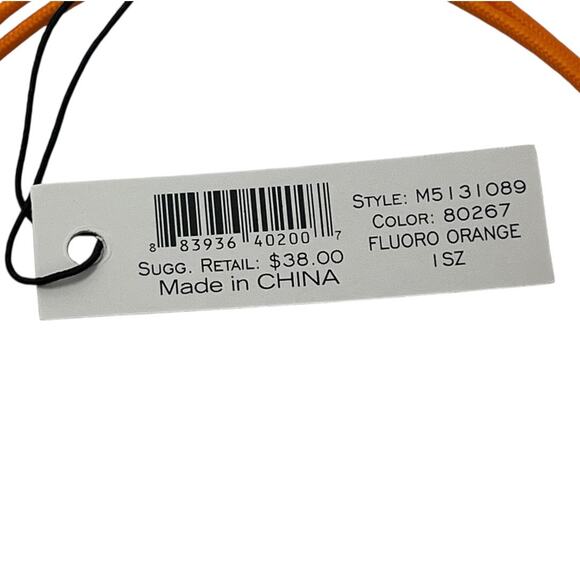 Marc by Marc Jacobs NWT Orange Bolt Friendship Bracelet - Picture 5 of 6